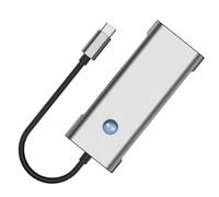 manhegari Hub USB C para portátil - Adaptador multipuerto USB C - Estación de expansión multifunción para transmisión de datos ideal para trabajo, estudio o casa