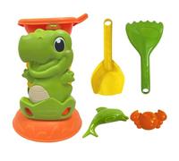 Manhegari Juego de Playa - Kit de juguete frente al mar para moldes de animales divertidos e interactivos juego de playa y frente al mar para vacaciones al aire libre familia