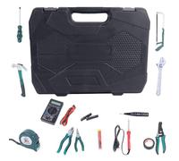 manhegari Kit Básico De Herramientas Para Hogar - Equipo Multiusos Portátil con 39 Piezas | Juego De Herramientas Del Hogar,para Viaje en Carretera Furgoneta SUV Embarcaciones Camping