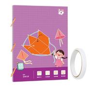 manhegari Libro de aprendizaje de matemáticas de geometría 3D - Juguete educativo de geometría 3D con cuerpos 9/12/15 | Juguete educativo Pensamiento Espacial para niños Aula Principiante Viajes y