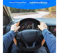 manhegari Linda para Volante - Protección Suave y Antideslizante - de Felpa de Invierno para Volante, para Hombres y Mujeres, Conductores para Viajes y desplazamientos para vehículos