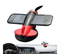 Manhegari - Modelo de avión con energía solar, modelo de avión giratorio para salpicadero de coche, decoración de interior de coche con energía solar para salpicadero