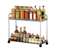 manhegari Organizador de vanidad para cuarto de baño, estantería cosmética de 2 niveles, organizador de vanidad que ahorra espacio para la estación de maquillaje, escritorio debajo del fregadero