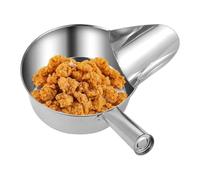 manhegari Pala de cocina para alimentos | Pala de acero inoxidable para servir palomitas de maíz, herramienta con boquilla de preparación de comida, azúcar, sal, salsa palomitas de maíz, arroz