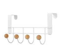 Manhegari - Perchero para puerta, ganchos de puerta resistentes y poco abultados, fácil de fijar, fijación fuerte, soporte práctico