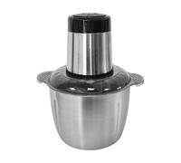 Manhegari Picadora De Carne | Picadora Eléctrica Verduras - Robot Culinario Multifunción Compacto De Acero Inoxidable 2L Para Preparación De Comidas Picadas Hamburguesas Cebollas Cocina Casa