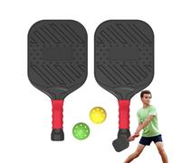 manhegari - Remo para pickle - Juego de 2 pelotas de pickle con superficie de fibra de vidrio, raqueta de pelota deportiva ligera con mango antideslizante para control