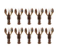 Manhegari Señuelos Flexibles para Pesca de la Perca | 10 señuelos de para Bar,Cebo Flexible Realista con Olor Natural para río Lago y Agua Dulce