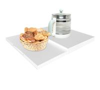 Manhegari - Soporte para microondas de cocina, estante deslizante para olla arroz, organizador de cocina, ahorro de espacio para horno electrodomésticos y máquina de café