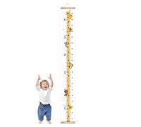 manhegari Tabla de crecimiento de altura del bebé | Tabla de medición extraíble para niños - Rastreador de crecimiento reutilizable con cordón decorativo para herramienta de crianza para el hogar