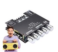 Manhegari - Tarjeta amplificador de audio (módulo amplificador de altavoz de 2.1 canales) | Subwoofer de 100 W con receptor inalámbrico para eventos al aire libre, estudio en casa, teatro y uso