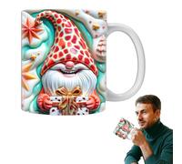 manhegari Taza 3D, taza de café, gnomos de colores de cerámica con cajas. Taza de jardín de gran capacidad de 350 ml para la mamá, la mejor amiga, la colega