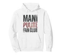 Mani Pulite Fan Club Ironica Anni 90 Italiani Sudadera con Capucha