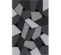 MANI TEXTILE - Alfombra geométrica Gris, Dimensiones - 160 x 230 cm