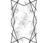 MANI TEXTILE TPS_CROIS_NOIR160 Alfombra, Poliéster, Negro, 160 x 230