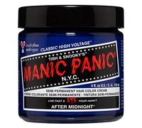 Manic Panic After Midnight Classic Creme, tinte para el cabello semipermanente azul vegano y libre de crueldad animal, 118 ml