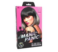 Manic Panic Alien Grey Ombre Glam Doll Peluca - peluca negra y gris
