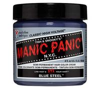 Manic Panic Blue Steel Classic Creme, coloración semipermanente para el cabello vegana y libre de crueldad animal, 118 ml