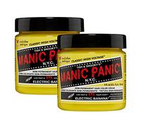 Manic Panic Electric Banana Classic Creme, tinte semipermanente para el cabello amarillo, vegano y libre de crueldad animal, 2 x 118 ml