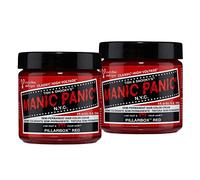 Manic Panic Pillarbox Red Crème Coloración semipermanente para el cabello clásica, vegana y sin crueldad animal, 2 x 118 ml