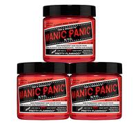 Manic Panic Pretty Flamingo Classic Creme, tinte semipermanente rosa vegano y sin crueldad animal, 3 x 118 ml