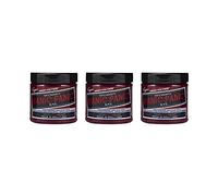 Manic Panic Rock 'N' Roll Red Classic Creme, tinte semipermanente para el cabello vegano y libre de crueldad animal, 3 x 118 ml
