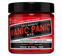 Manic Panic Rock 'N' Roll Red Classic Creme, tinte semipermanente para el cabello vegano y libre de crueldad animal, 118 ml