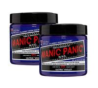 Manic Panic Ultra Violet Classic Crème, coloración semipermanente para el cabello morado, vegana y sin crueldad animal, 2 x 118 ml