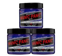 Manic Panic Ultra Violet Classic Crème, vegano, sans cruauté, tinte para el cabello morado semipermanente, 3 x 118 ml
