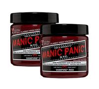 Manic Panic Vampire Red Classic Crème, coloración semipermanente para el cabello vegana y libre de crueldad animal, 2 x 118 ml