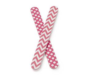 Manicare Paquete de 2 limas de uñas acolchadas para dar forma a uñas artificiales y naturales, grano medio de doble cara, fuerte y duradero, para manicura o pedicura profesional en casa