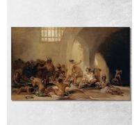 Manicomio Francisco de Goya, fgy32 - Cuadro impreso sobre lienzo de 150 x 90 cm