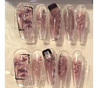 Manicura de temperamento, pura mano con un producto terminado de manicura de estudiante de temperamento francés fresco.(M)