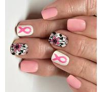 Manicura francesa instantánea, 24 unidades, lazos decorados, uñas postizas duraderas, uñas artificiales ABS para uso diario o evento especial, estilo francés