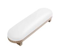 Manicure Arm Rest - 15inch PU Leather Nail Tech Cushion Support | Wood Sponge Material - Non Slip Salon Hand Pillow For Nails Technician Practice Table Stability Comfort And Professional Nail Care Us