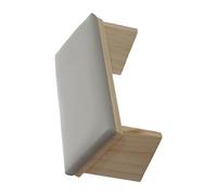 Manicure Brazo REST - CUCHO DE Técnico de uñas de cuero PU | Almohadilla base de madera de bisel para un apoyo cómodo durante arte y pulido salón adecuado, hogar, estudio de belleza, la co