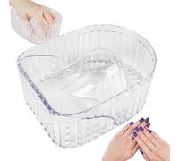 Manicure Hand Soaking Bowl, Nail Polish Remover Soak, Professional Pedicure Tool, Dip Powder Remover Manicure, Nail Care Spa Tool for Home and Salon 5.51x4.13x2.36 Inches