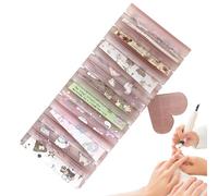 Manicure Supplies - Nail Transfer Foil Case, Transparent Roll Storage Organizer with Multi Grid Design, Sturdy Professional Container, Ideal for Beginners Women Art Students Travel Home