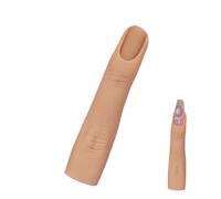 Manicure Training Tool - Soft Silicone Hand Model, Bendable Art Finger, Flexible Joint, Fake Tip Simulation | Practice Kit, Suitable Beginners Professionals Extension Design Learning Craft