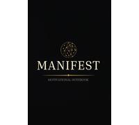 Manifest: Premium Motivational Notebook for Teen Girls | Lined Journal 110 Pages, 6×9 | Black Gold Constellation Design