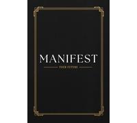 Manifest Your Future: Premium Motivational Notebook for Teen Girls | Grid Journal 110 Pages, 6×9 | Black Gold Art Deco Design