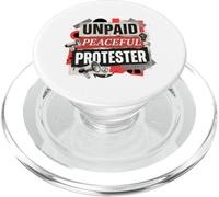 Manifestante pacífico no remunerado Paz Igualdad 90 Estilo artístico PopSockets PopGrip para MagSafe