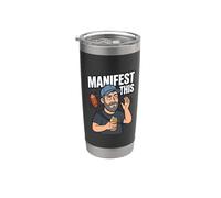 Manifestar esta manifestación Humor Buena ley de la atracción Vaso térmico de acero inoxidable de doble pared