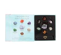 Manifestation Crystal - Juego de regalo de labradorita, cornalina, amatista, atrae abundancia y buena fortuna, regalos de bienestar de rana consciente, piedras curativas de cristal