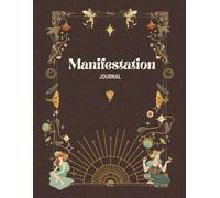 Manifestation Journal | Art Deco Journal with Ruled Pages: 100 Pages, 8.5” x 11”, Gold & Brown Cover