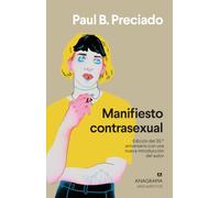 Manifiesto contrasexual. NUEVO. Envío URGENTE. SOCIOLOGIA (IMOSVER)