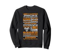 Manifiesto de Aries Respeto O Déjalos Solos Zodíaco Sudadera