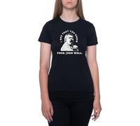 Manifiesto De La Democracia | Judo Camiseta Negro para Mujeres De Manga Corta con Cuello Redondo