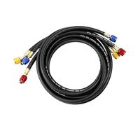 Manifolds Gauges Hose With Valves Tension HVAC Refrigeration Charging Hoses For HVAC R502 R22 Flexible Rubber