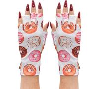ManiGlovz Guantes de gel para manicura de uñas anti-UV y protector solar, guantes resistentes al agua para manicura de gel para usar con lámparas secas UV y LED (impresión oughnot)